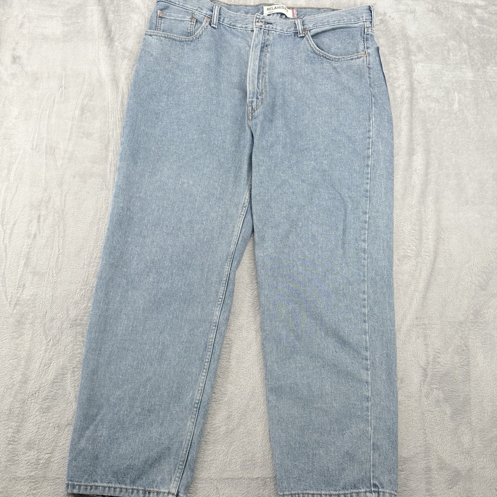 Levis 550 Mens Relaxed Fit Jeans 42x30(29) Wash Blue Cotton